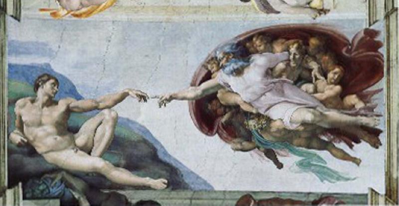 CERQUOZZI, Michelangelo The creation of Adam oil painting picture